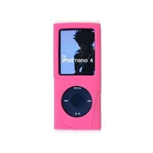  Kroo iPod Nano 4th Generation Silicone Skin Case Magenta 