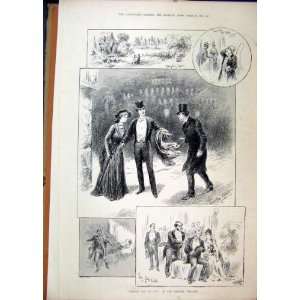   1889 London Day Adelphi Theatre Scenes Hampton Court