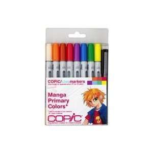  Copic Markers 9 Piece Ciao Manga Set, Primary Arts 