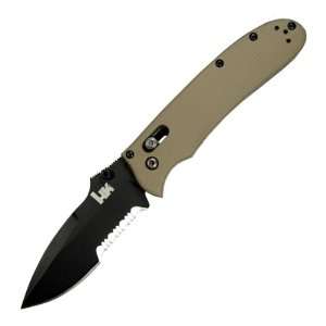   AXIS Folder, Coyote Brown, Combo Edge Pocket Knife