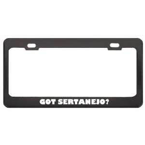 Got Sertanejo? Music Musical Instrument Black Metal License Plate 