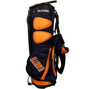   Illini Navy Blue Orange Fairway Stand Golf Bag