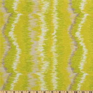  44 Wide Theory Abstract White/Lime Fabric By The Yard 