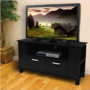  44 in. Coronado Wood TV Console   Black by Walker Edison 