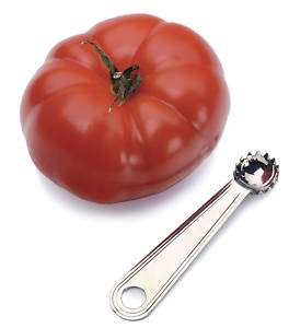 NEW QUICK TOMATO HULLER & CORER TOOL STAINLESS STEEL 053796105213 