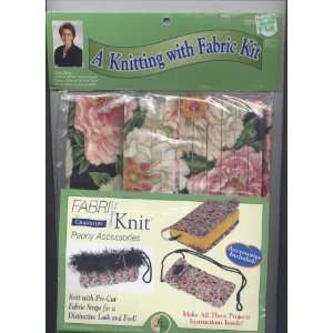  Knitting with Fabric Kit Peony Accessories