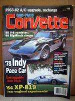 Car + Parts Corvette Magazine Vol 4 No 2 April 2001 78 Indy Pace Car 