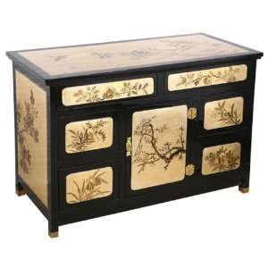 EXP Handmade Furniture   38 Gold & Black Lacquer Wood 
