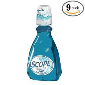  Scope Mouthwash, Peppermint, 500 ml Bottle (Pack of 9 
