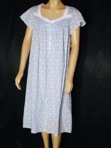 New 100% Cotton Knit Eileen West Nightgown~Small~$62  