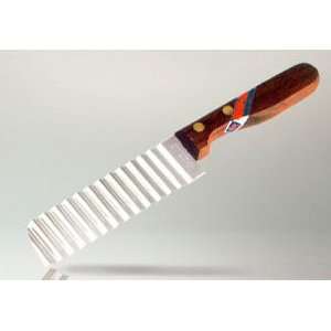 Crinkle Cutter Knife, Wood Handle (#019) 