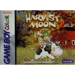 Harvest Moon 2 GBC Instruction Booklet (Game Boy Color Manual Only 