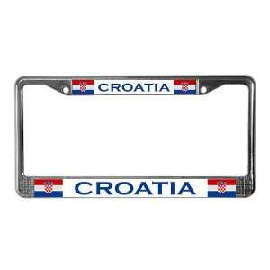  Croatia Flag Country countries License Plate Frame by 