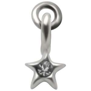  Silver Cross Loop Dangle   925 Sterling Silver Nose Ring 