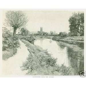  1890 Gloucester Cathedral in England illustrated 