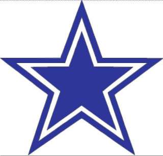 Dallas Cowboys star logo vinyl football wall art NFL 74  