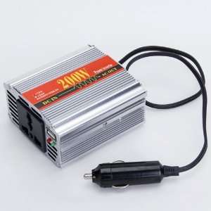  200W DC 12V to AC 220V USB Car Power Inverter Adapter Car 
