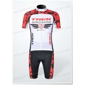 trek short sleeve cycling jersey and short set cycling wear / cycling 