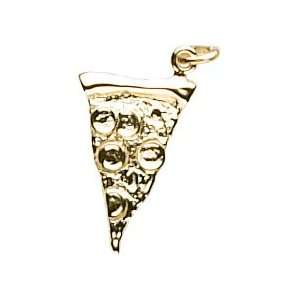  Rembrandt Charms Pizza Slice Charm, 10K Yellow Gold 