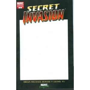 Secret Invasion #1 (of 8) Blank Cover Variant