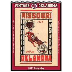   Sooners Vintage 2012 Football Program Calendar