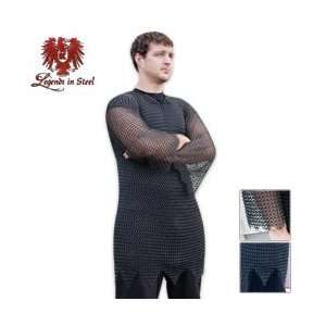  Chainmail Mid Length Black Tunic Armor