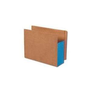  Smead Extra Wide End Tab Redrope File Pocket, Blue Gusset 