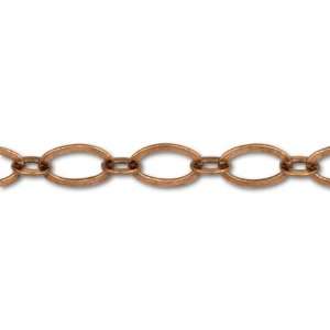    Antique Copper Plated Small Oval Link Chain Arts, Crafts & Sewing
