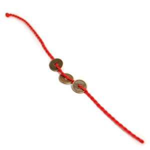   FENG SHUI FORTUNE CHARM Tiny Red Cord Good Luck Cure Wealth Prosperity
