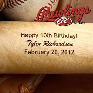  Personalized Birthday Wooden Baseball Bat Sports 