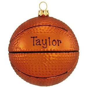  Personalized Basketball Glass Ornament (Order BY 12/7 for 