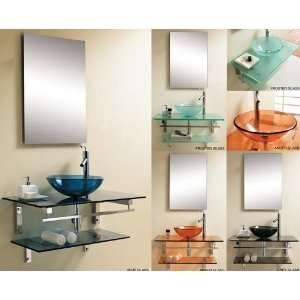   Bath Authority   Glass Bathroom Vanity DLVG 1002