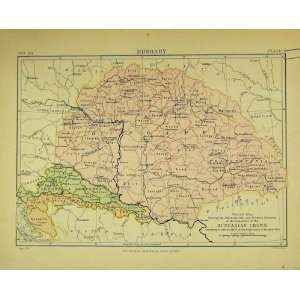  Map Hungary Europe Political Divisions Britannica Ninth 