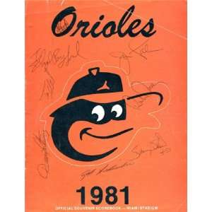   Orioles Autographed/Hand Signed Souvenir Scorebook