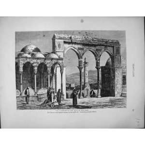   Palestine 1881 Platform Dome Rock Mount Scopus Arcaded