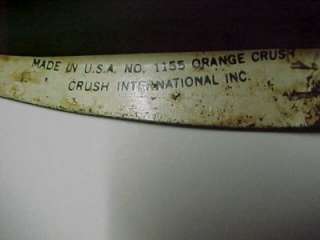    20thC ADVERTISING *CHOCOLATE CRUSH* TIN LITHOGRAPH SIGN THERMOMETER