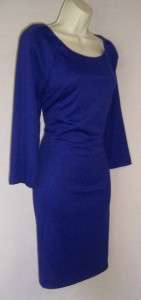 TAHARI Sarina Purple Blue 3/4 Sleeve Lined Cocktail/Career Dress SP 