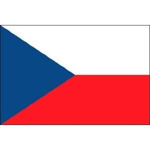  4 ft. x 6 ft. Czech Republic Flag w/ Line, Snap & Ring 