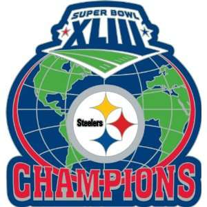  SB XLIII Champs globe magnet   Steelers