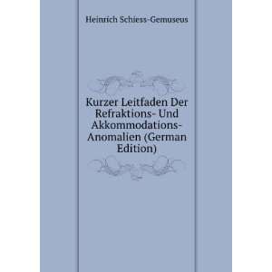    Anomalien (German Edition) Heinrich Schiess Gemuseus Books