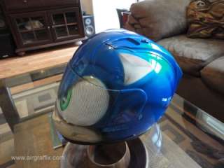 Custom Painted Airbrushed Sonic The Hedgehog Z1R Any size Helmet 