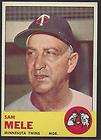 1963 Topps 531 SAM MELE PSA 8  