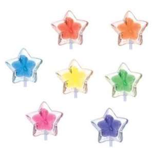 STAR 2 TONE ASSORTED COLOR LOLLIPOPS  Grocery & Gourmet 
