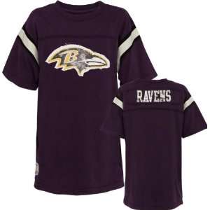  Baltimore Ravens Youth Vintage Jersey Crewneck T Shirt 