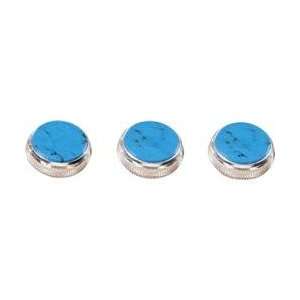  Bach Turquoise Trumpet Finger Buttons 3 Pack Nickel 