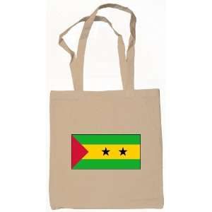 Sao Tome Flag Tote Bag Natural