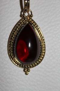 TEMPLE ST. CLAIR Target Large Red Pendant Necklace NWT  