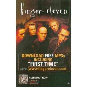 Finger Eleven First Time Great Original Photo Print Ad