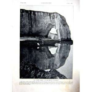  Port DAval Etretat Reflection Photo French Print 1936 