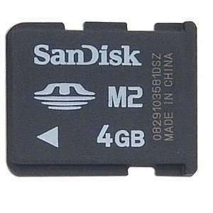  SanDisk 4GB Memory Stick Micro (M2) Memory Card 